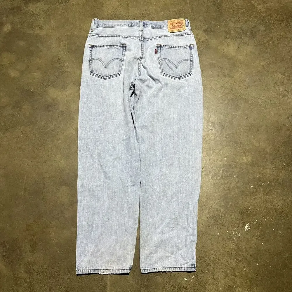 Vintage Y2k Levi's 550 Blue Relaxed Fit Jeans 34x30